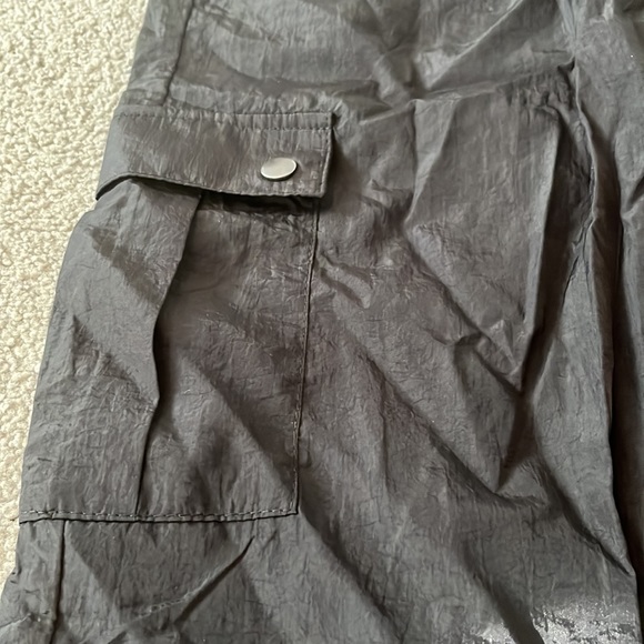 shein black windbreaker pants size xs - Picture 2 of 6